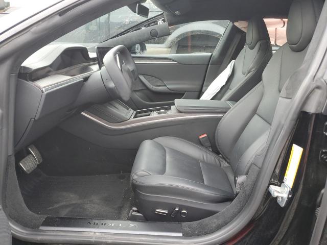 5YJSA1E54NF473621 - 2022 TESLA MODEL S შავი ფოტო 7