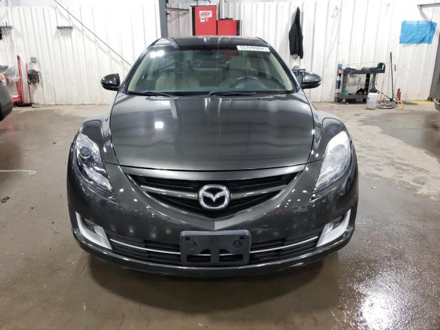 1YVHZ8CB2D5M09639 - 2013 MAZDA 6 GRAND TOURING GRAY photo 5