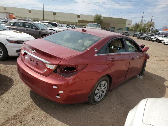 5NPEB4AC2CH373743 - 2012 HYUNDAI SONATA GLS BURGUNDY photo 3