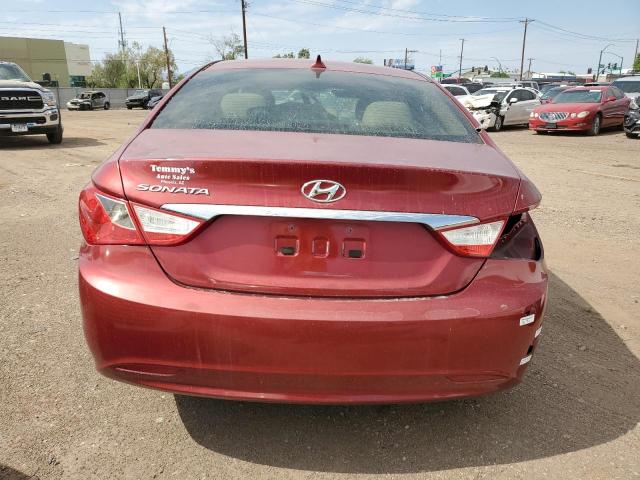 5NPEB4AC2CH373743 - 2012 HYUNDAI SONATA GLS BURGUNDY photo 6