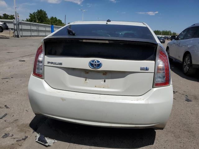 JTDKN3DU3F1873043 - 2015 TOYOTA PRIUS WHITE photo 6