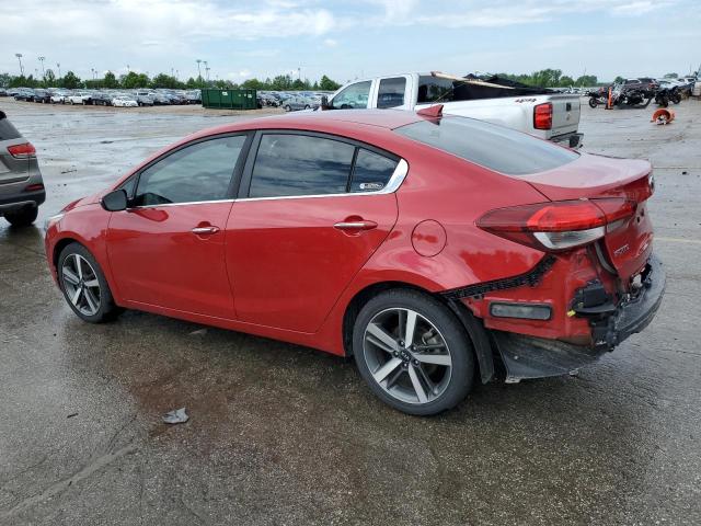 3KPFL4A85JE186088 - 2018 KIA FORTE EX RED photo 2