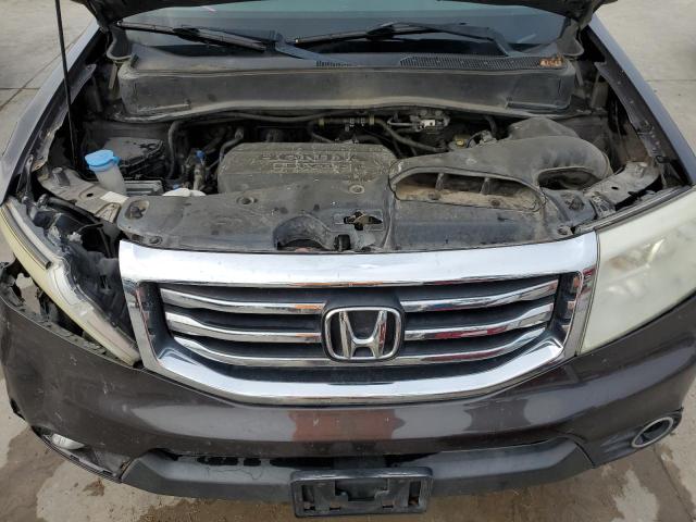 5FNYF3H59DB010973 - 2013 HONDA PILOT EXL GRAY photo 12