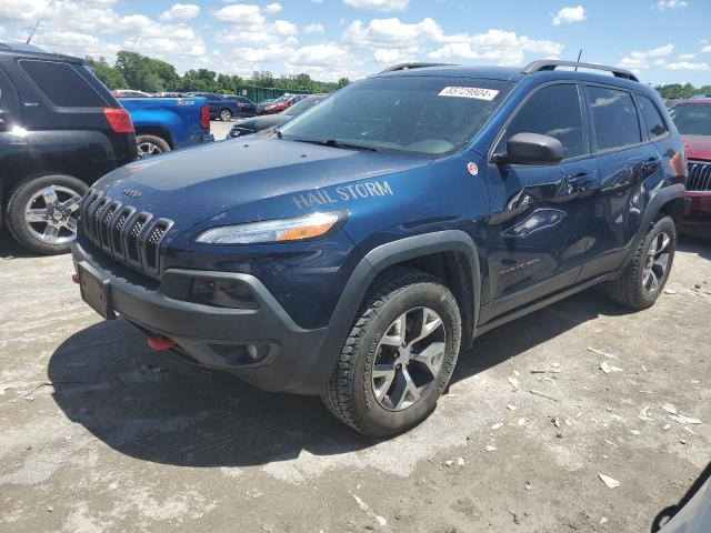1C4PJMBX8JD572375 - 2018 JEEP CHEROKEE TRAILHAWK BLUE photo 1