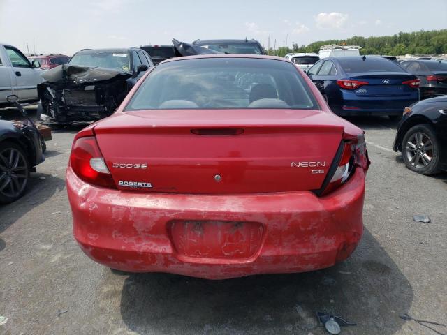 1B3ES46C72D617563 - 2002 DODGE NEON SE RED photo 6