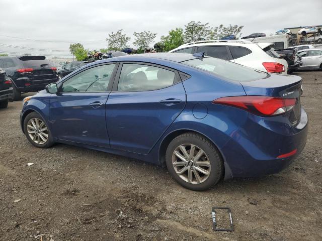 5NPDH4AE4GH653911 - 2016 HYUNDAI ELANTRA SE BLUE photo 2