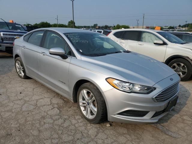 3FA6P0UU4JR221109 - 2018 FORD FUSION S HYBRID SILVER photo 4