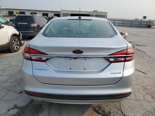 3FA6P0UU4JR221109 - 2018 FORD FUSION S HYBRID SILVER photo 6