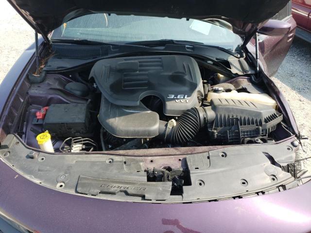 2C3CDXHG2LH160039 - 2020 DODGE CHARGER GT PURPLE photo 11