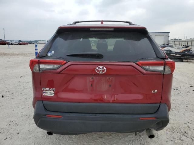 JTMH1RFV4KJ010907 - 2019 TOYOTA RAV4 LE RED photo 6