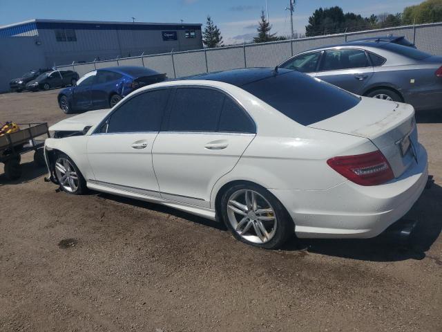 WDDGF8BB8CA733461 - 2012 MERCEDES-BENZ C 300 4MATIC WHITE photo 2