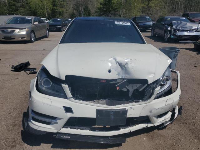 WDDGF8BB8CA733461 - 2012 MERCEDES-BENZ C 300 4MATIC WHITE photo 5