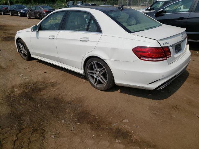 WDDHF9BB2EB001740 - 2014 MERCEDES-BENZ E 550 4MATIC WHITE photo 2