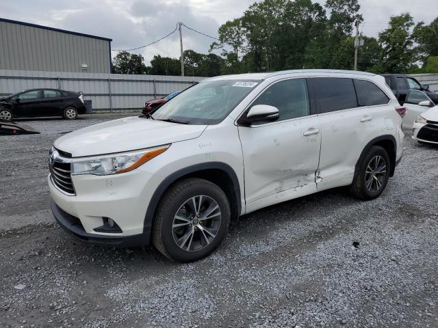 5TDJKRFH5GS312841 - 2016 TOYOTA HIGHLANDER XLE WHITE photo 1
