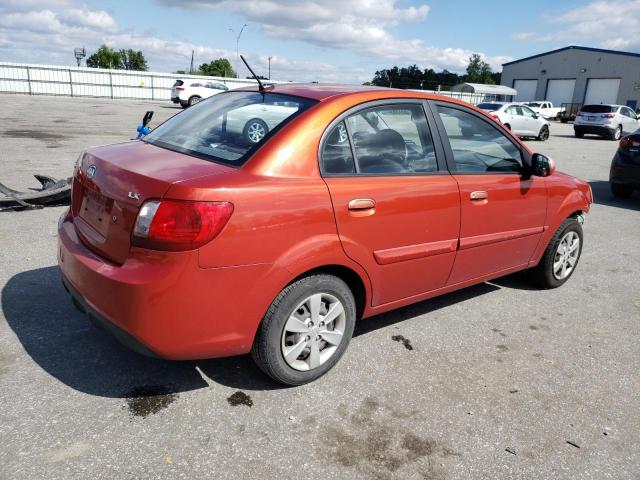 KNADH4A35A6643417 - 2010 KIA RIO LX ORANGE photo 3