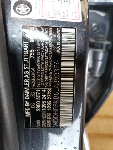 WDDHF5KB8EA893376 - 2014 MERCEDES-BENZ E 350 GRAY photo 12