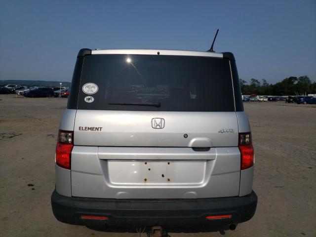 5J6YH28789L001735 - 2009 HONDA ELEMENT EX SILVER photo 6