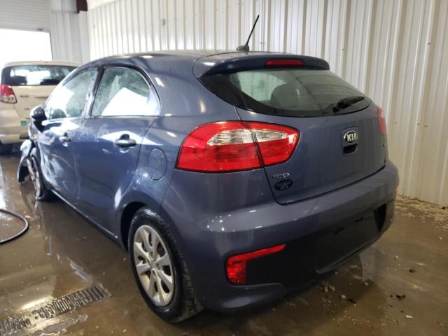 KNADM5A3XG6620693 - 2016 KIA RIO LX BLUE photo 3