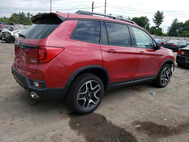 5FNYF8H09NB031468 - 2022 HONDA PASSPORT ELITE RED photo 3