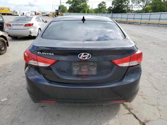 KMHDH4AE0CU295895 - 2012 HYUNDAI ELANTRA GLS BLACK photo 6