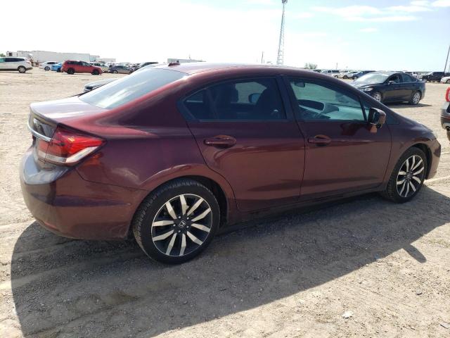 19XFB2F95FE078912 - 2015 HONDA CIVIC EXL 勃艮第红 照片 3
