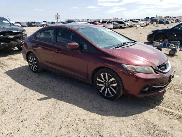 19XFB2F95FE078912 - 2015 HONDA CIVIC EXL 勃艮第红 照片 4
