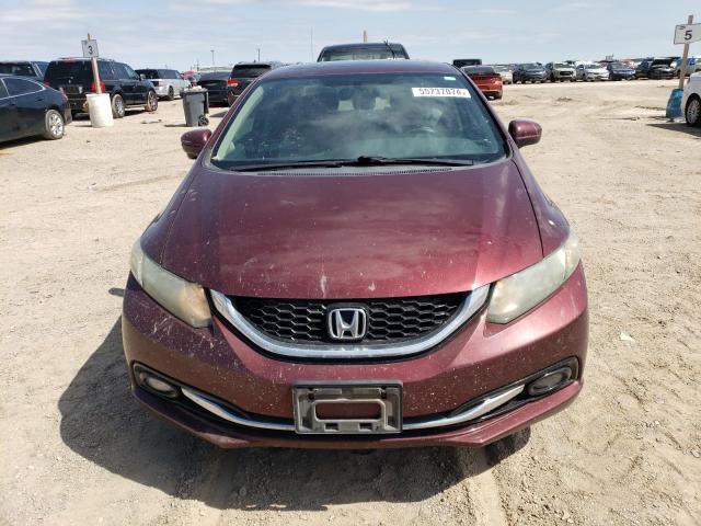 19XFB2F95FE078912 - 2015 HONDA CIVIC EXL 勃艮第红 照片 5