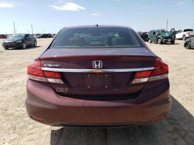 19XFB2F95FE078912 - 2015 HONDA CIVIC EXL 勃艮第红 照片 6