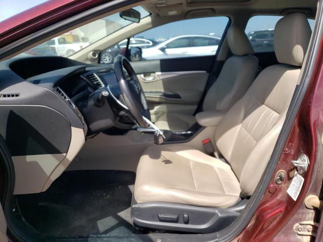 19XFB2F95FE078912 - 2015 HONDA CIVIC EXL 勃艮第红 照片 7