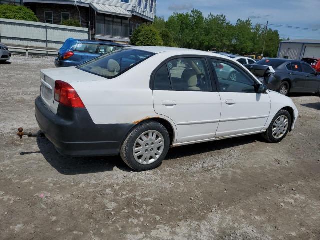 2HGES16574H502273 - 2004 HONDA CIVIC LX WHITE photo 3