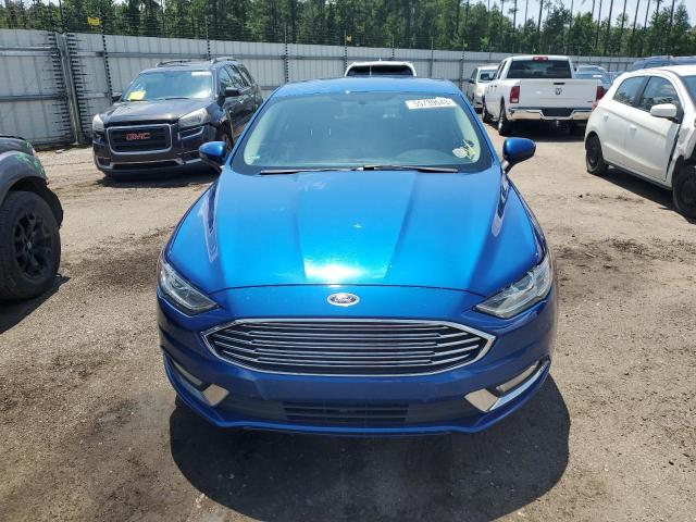 3FA6P0G73HR391686 - 2017 FORD FUSION S BLUE photo 5