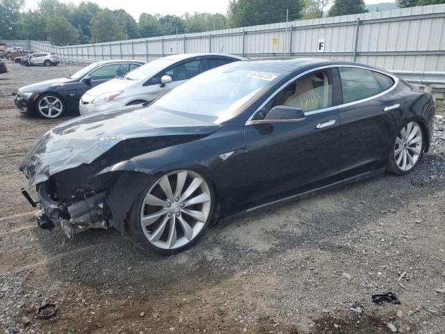5YJSA1CP9DFP06606 - 2013 TESLA MODEL S Սև լուսանկար 1