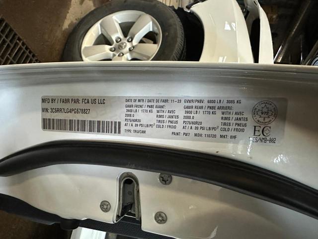 3C6RR7LG4PG678827 - 2023 RAM 1500 CLASS SLT 白色 照片 9