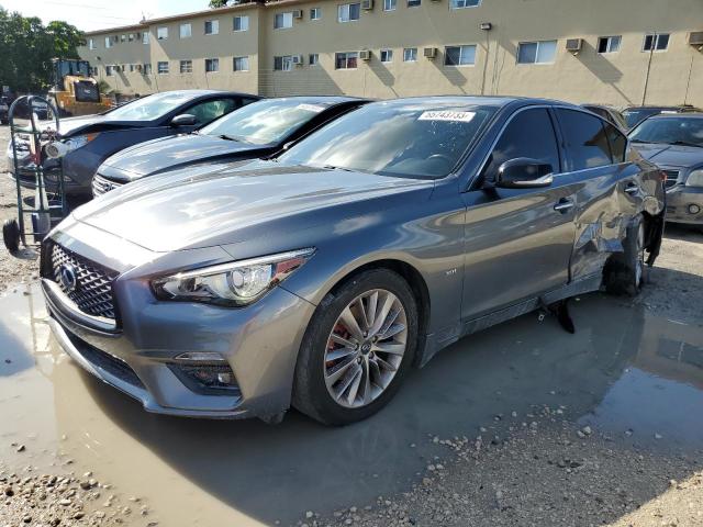 JN1EV7AP7KM515118 - 2019 INFINITI Q50 LUXE GRAY photo 1