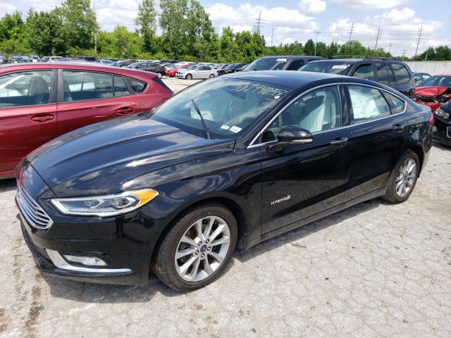 3FA6P0LU9HR252478 - 2017 FORD FUSION SE HYBRID BLACK photo 1