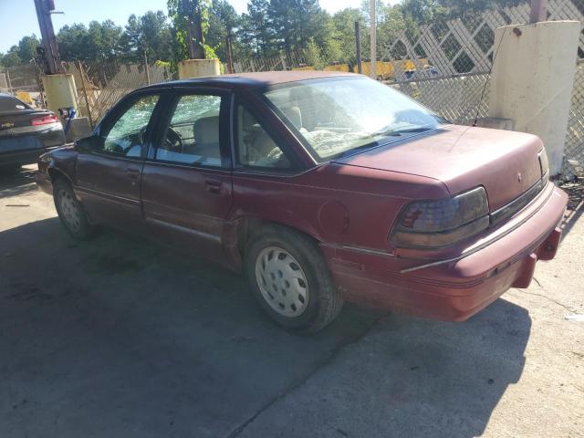 1G2WH54T3PF211273 - 1993 PONTIAC GRAND PRIX LE BURGUNDY photo 2