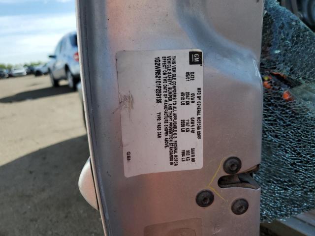 1G2WR52101F259139 - 2001 PONTIAC GRAND PRIX GTP SILVER photo 12