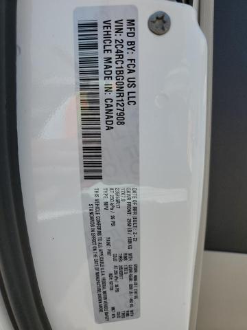 2C4RC1BG0NR127908 - 2022 CHRYSLER PACIFICA TOURING L WHITE photo 13