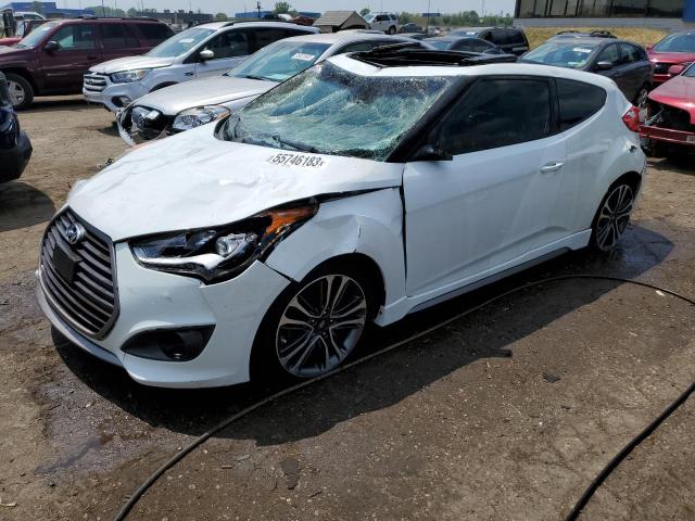 KMHTC6AE0GU284097 - 2016 HYUNDAI VELOSTER TURBO WHITE photo 1