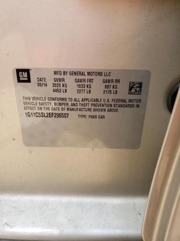 1G11C5SL2EF296507 - 2014 CHEVROLET MALIBU 1LT TAN photo 12