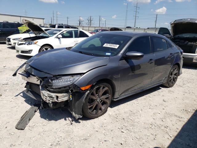 SHHFK7H99HU424224 - 2017 HONDA CIVIC SPORT TOURING GRAY photo 1