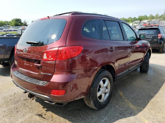 5NMSG13D07H057186 - 2007 HYUNDAI SANTA FE GLS BURGUNDY photo 3