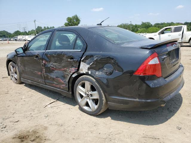 3FAHP0KC2BR164638 - 2011 FORD FUSION SPORT BLACK photo 2