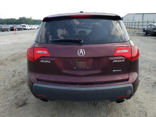 2HNYD283X7H544085 - 2007 ACURA MDX TECHNOLOGY BURGUNDY photo 6