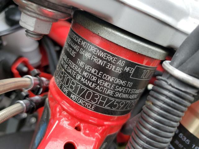 WB10B1703HZ597090 - 2017 BMW F800 GS GRAY photo 10