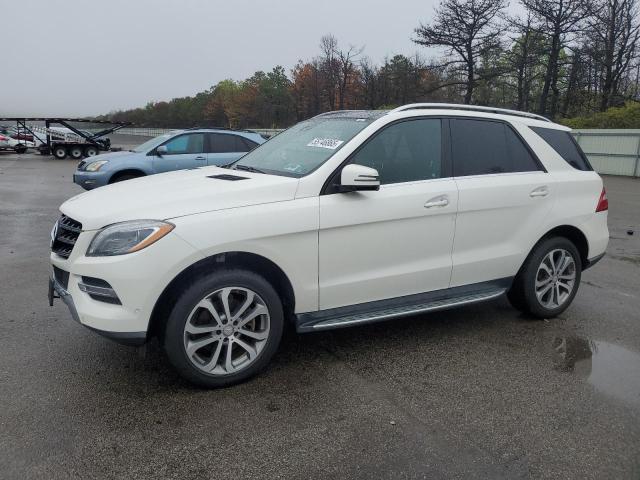 4JGDA5HBXFA480547 - 2015 MERCEDES-BENZ ML 350 4MATIC WHITE photo 1