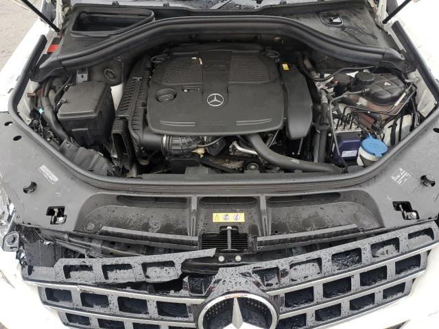 4JGDA5HBXFA480547 - 2015 MERCEDES-BENZ ML 350 4MATIC WHITE photo 12