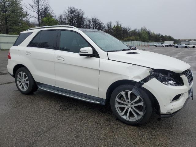 4JGDA5HBXFA480547 - 2015 MERCEDES-BENZ ML 350 4MATIC WHITE photo 4