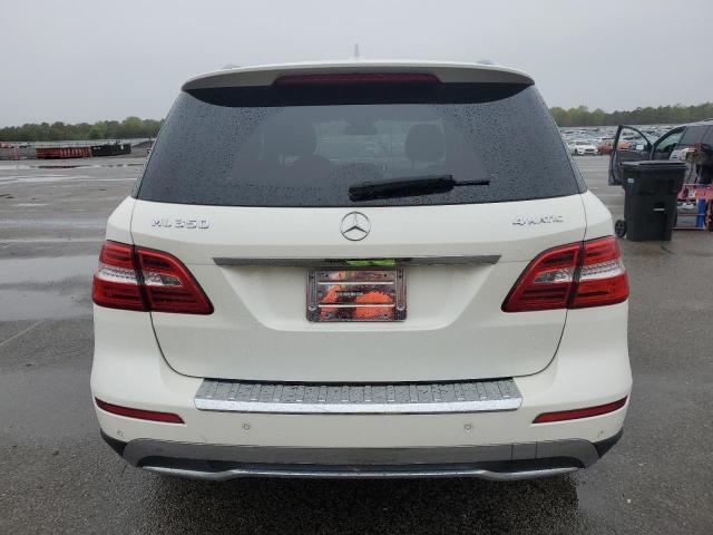 4JGDA5HBXFA480547 - 2015 MERCEDES-BENZ ML 350 4MATIC WHITE photo 6