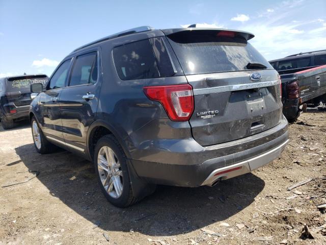 1FM5K8F87GGC70321 - 2016 FORD EXPLORER LIMITED GRAY photo 2